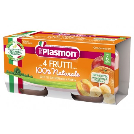 Plasmon Omogeneizzato 4 Frutti 2 X 80 G Plasmon - 1