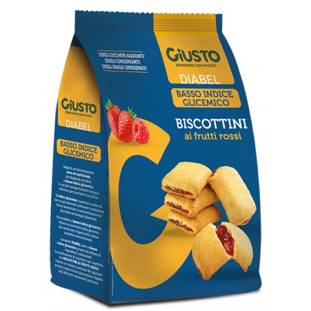 Farmafood Giusto Diabel Biscottini Frutti Rossi 250 G Farmafood - 1