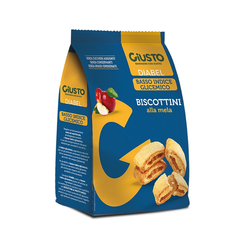 Farmafood Giusto Diabel Biscottini Mela 250 G - Rimedi vari - 985519875 - Farmafood - € 5,81