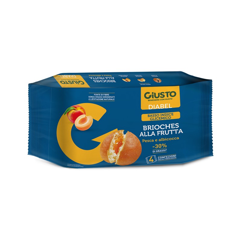 Farmafood Giusto Diabel Brioche Frutta 4 Pezzi Da 45 G Farmafood - 1