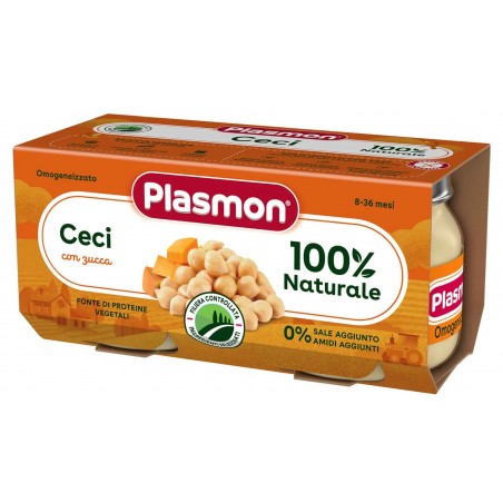 PLASMON OMOGENEIZZATO CECI/ZUCCA 2 X 80 G Plasmon - 1