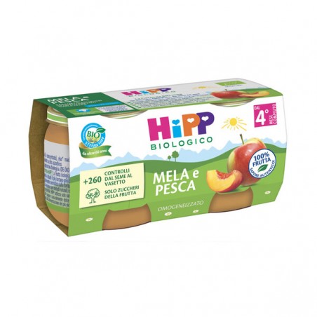 HIPP BIO OMOGENEIZZATO MELA/PESCA 2 X 80 G Hipp - 1