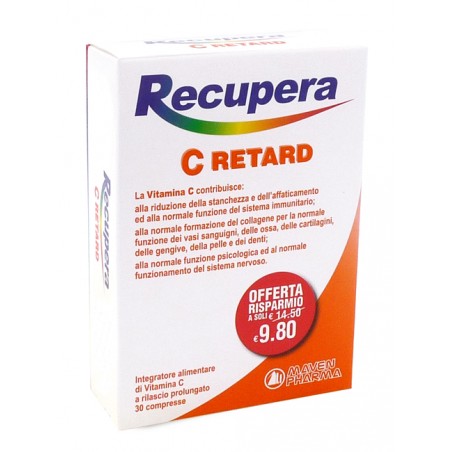 Maven Pharma Recupera C Retard 30 Compresse - Integratori multivitaminici - 980502660 - Maven Pharma - € 8,81
