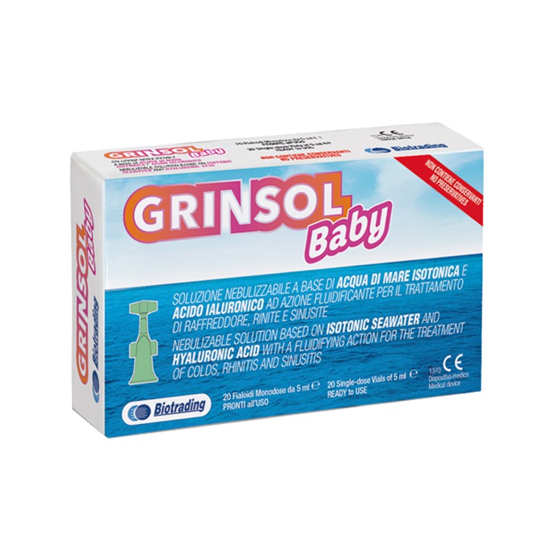 Biotrading Unipersonale Grinsol Baby 20 Fiale Da 5 Ml - Rimedi vari - 947327957 - Biotrading Unipersonale - € 15,93