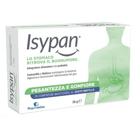 Pharmaidea Isypan Pesantezza Gonfiore 20 Compresse Masticabili Pharmaidea - 1