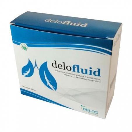 Delofluid Integratore Mucolitico e Fluidificante 14 Bustine Delos Pharma - 1