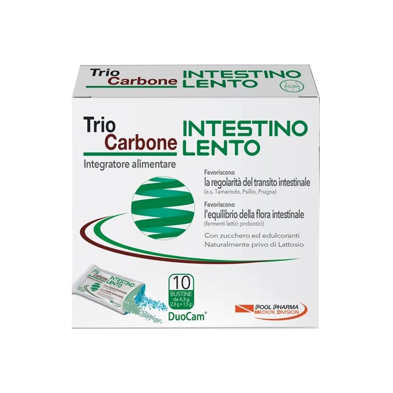 Pool Pharma Triocarbone Intestino Lento 10 Bustine Pool Pharma - 1