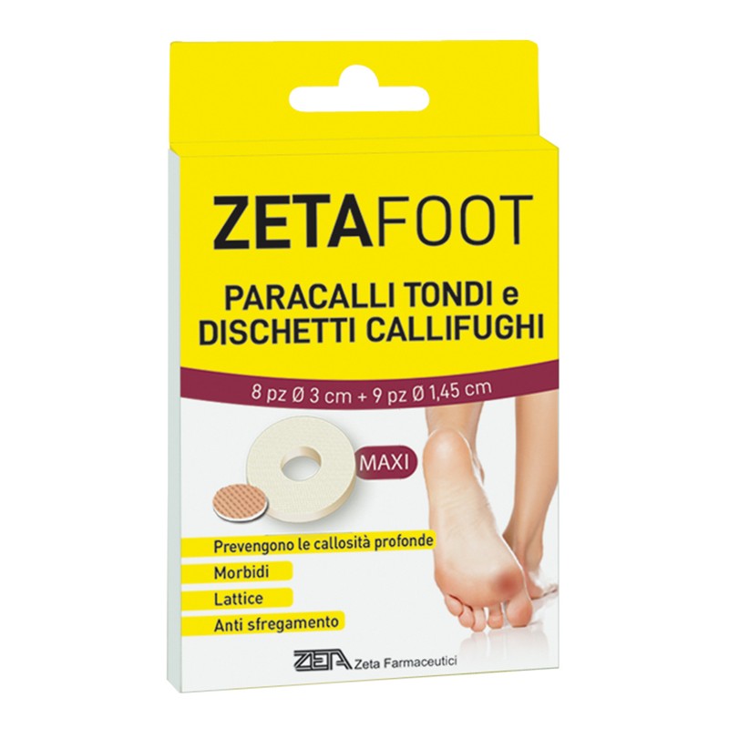 Zeta Farmaceutici Zetafoot Paracallo Tondo 8 Pezzi + Dischetto Callifugo 9 Pezzi Zeta Farmaceutici - 1