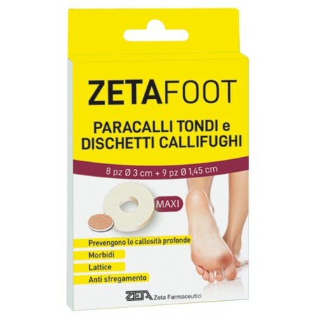 Zeta Farmaceutici Zetafoot Paracallo Tondo 8 Pezzi + Dischetto Callifugo 9 Pezzi Zeta Farmaceutici - 1