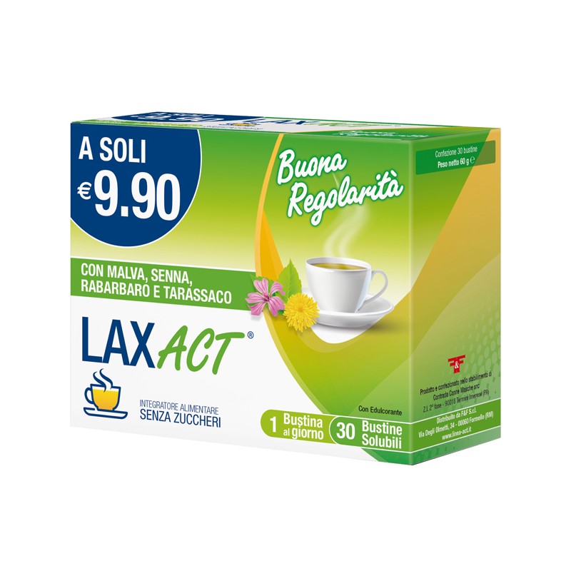 F&f Lax Act 30 Bustine Solubili Senza Zuccheri F&f - 1