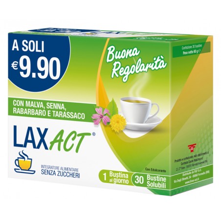 F&f Lax Act 30 Bustine Solubili Senza Zuccheri F&f - 1