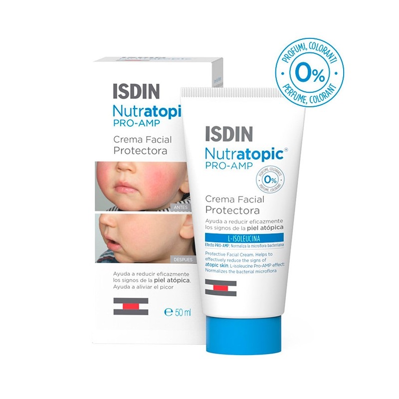 Isdin Nutratopic Pro-Amp Crema Viso per Pelle Atopica 50 ml Isdin - 1