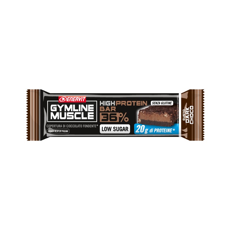 Enervit Gymline Protein Bar 36% Barretta Dark Chocolate 55 G - Rimedi vari - 981564370 - Enervit - € 2,59