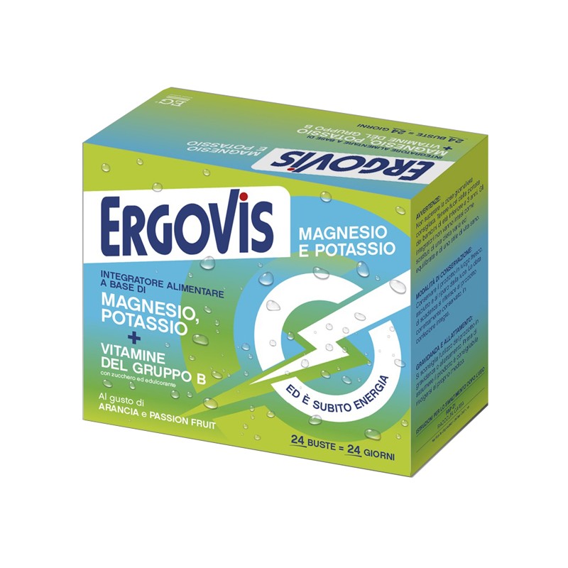 Eg Ergovis Mg+k Vitamine B Con Zucchero 24 Bustine - Integratori multivitaminici - 987406295 - Eg - € 12,92