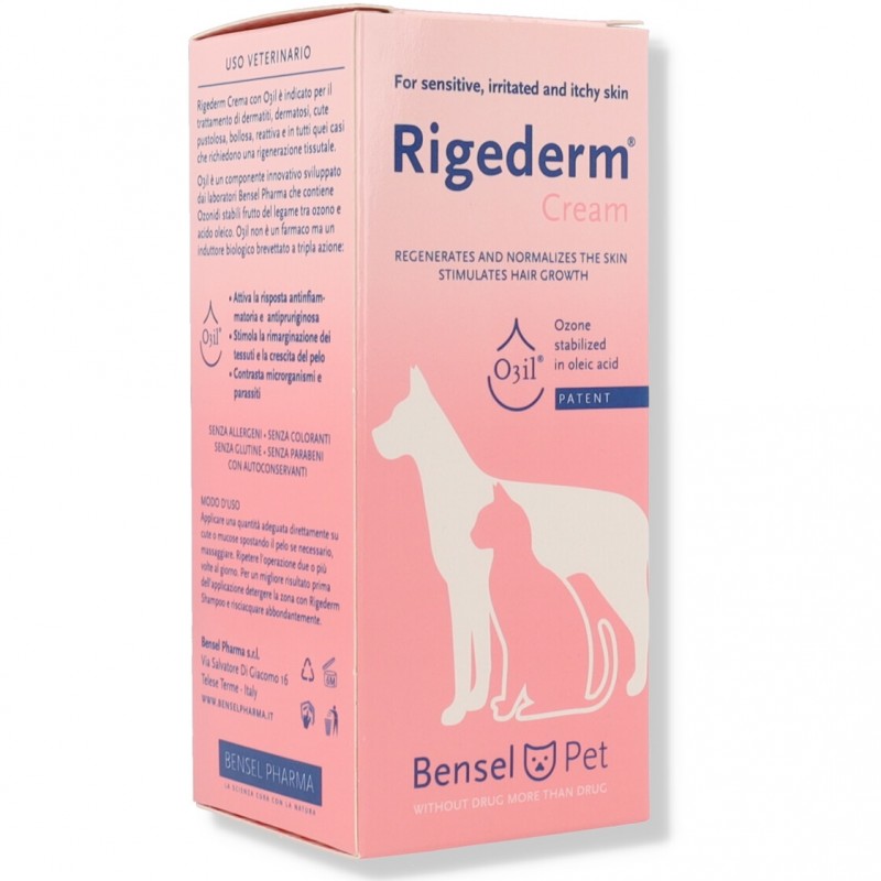 Rigederm Crema Cani Gatti Rigenerazione Cutanea 100 ml Bensel Pharma - 1