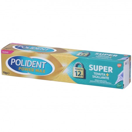 POLIDENT SUPER TENUTA + SIGILLANTE MENTA DELICATA ADESIVO PROTESI DENTALE 70 G Polident - 1