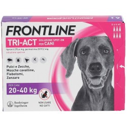 Frontline Tri-Act Spot-On Antiparassitario per Cani 20-40 Kg 6 Pipette Frontline - 6