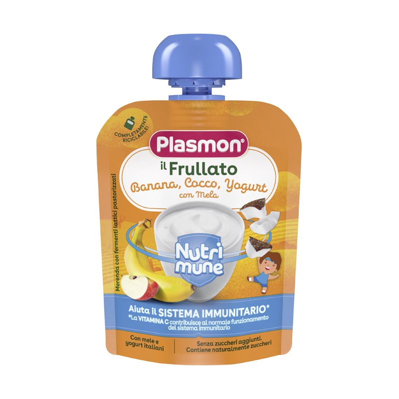 Plasmon Nutri-mune Banana/cocco/yogurt Con Mela 85 G Plasmon - 1