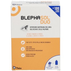 BLEPHASOL DUO SOLUZIONE MICELLARE IGIENE PALPEBRALE 100 ML +100 GARZE  - 5