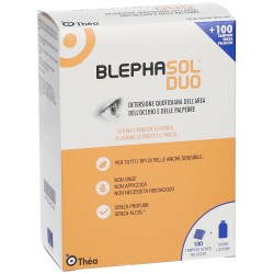 BLEPHASOL DUO SOLUZIONE MICELLARE IGIENE PALPEBRALE 100 ML +100 GARZE  - 6