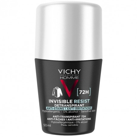 Vichy Homme Deodorante Roll On 72h Invisibile Antitraspirante 50 ml Vichy - 1