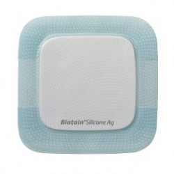 Coloplast Medicazione Biatain In Schiuma Di Poliuretano A Rilascio Di Argento Con Bordo Adesivo In Silicone 10x10 Cm 5 Pezzi Col