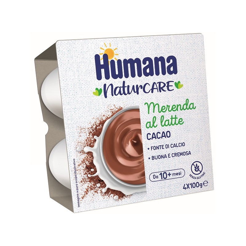 Humana Italia Humana Merenda Cacao 4 Vasetti Da 100 G Humana - 1