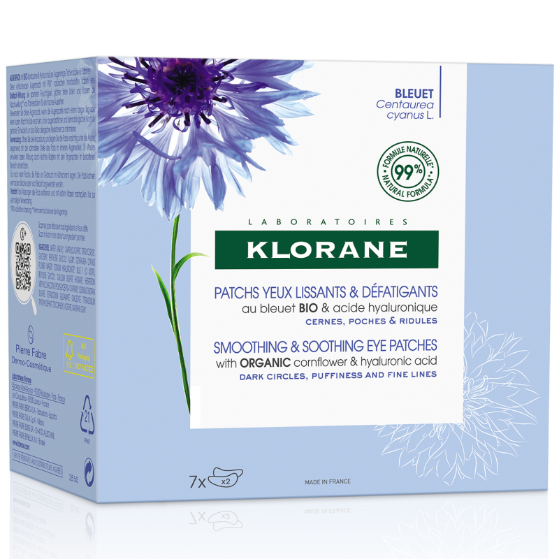 Klorane Patch Occhi Defaticanti E Idratanti Fiordaliso Bio 7 Patch Klorane - 3