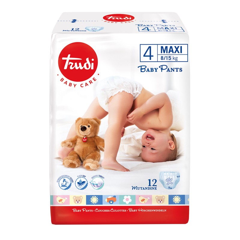 S. I. L. C. Trudi Baby Care Pants Maxi 8/15kg 12 Pezzi - Pannolini - 982984890 - Silc - € 4,36