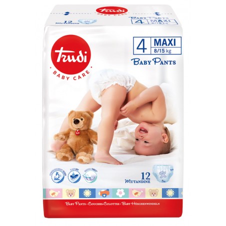 S. I. L. C. Trudi Baby Care Pants Maxi 8/15kg 12 Pezzi - Pannolini - 982984890 - Silc - € 4,36