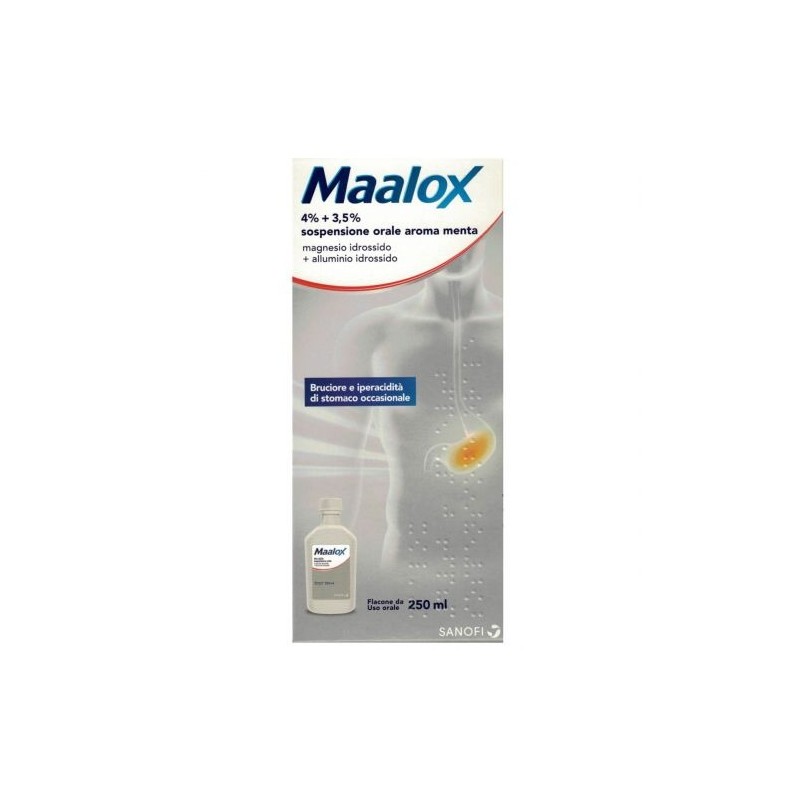 Farmed Maalox 4% + 3,5% Sospensione Orale Aroma Menta Maalox - 1