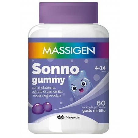 Massigen Sonno Gummy 60 Caramelle Gommose Massigen - 1