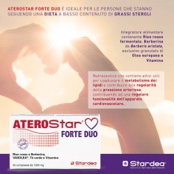 Aterostar Forte Duo Integratore Riso Rosso Vitamine 20 Compresse  - 8