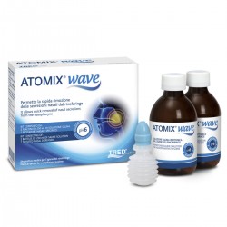 Tred Atomix Wave Dispositivo Per Igiene Rinofaringea Atomix Soluzione Salina 4 Flaconi Da 250 Ml - Prodotti per la cura e igi...
