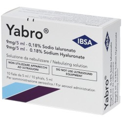 YABRO AEROSOL SODIO IALURONATO 0,18% SOLUZIONE DA NEBULIZZARE 10 FIALE DA 5 ML  - 2