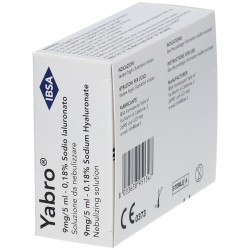 YABRO AEROSOL SODIO IALURONATO 0,18% SOLUZIONE DA NEBULIZZARE 10 FIALE DA 5 ML  - 5