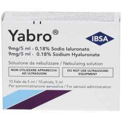 YABRO AEROSOL SODIO IALURONATO 0,18% SOLUZIONE DA NEBULIZZARE 10 FIALE DA 5 ML  - 6