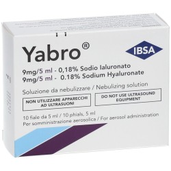 YABRO AEROSOL SODIO IALURONATO 0,18% SOLUZIONE DA NEBULIZZARE 10 FIALE DA 5 ML  - 7