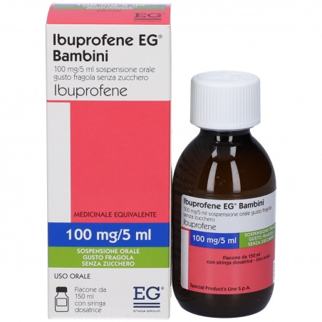 Ibuprofene Eg Bambini 100mg/5ml Sospensione Orale 150 Ml Special Product's Line - 1