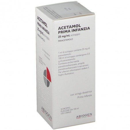 Abiogen Pharma Acetamol Sciroppo 100 Ml Abiogen Pharma - 1