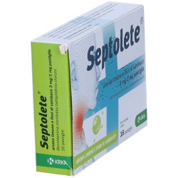 Krka Farmaceutici Milano Septolete Aroma Limone E Fiori Di Sambuco 3 Mg/1 Mg Pastiglie - Rimedi vari - 043735125 - Krka Farma...