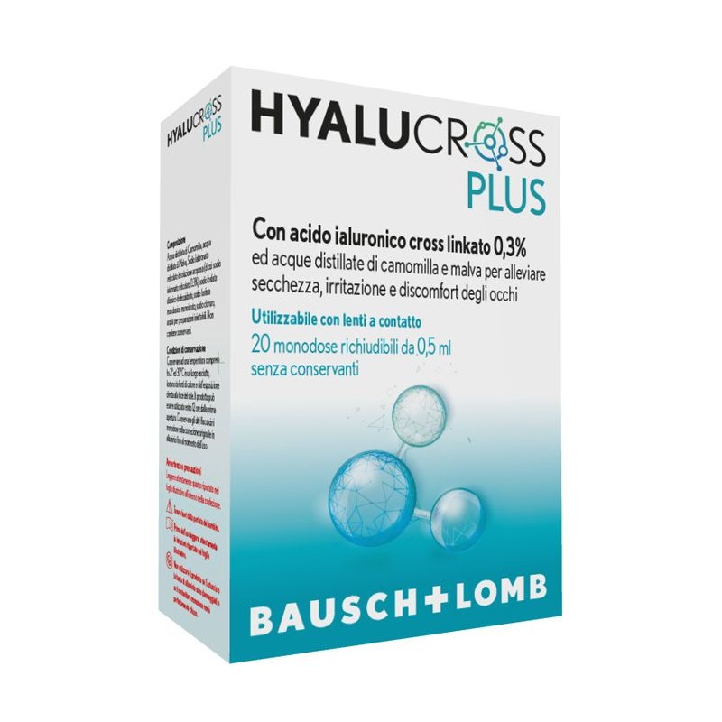 HYALUCROSS PLUS 20 FLACONCINI MONODOSE DA 0,5 ML  - 1