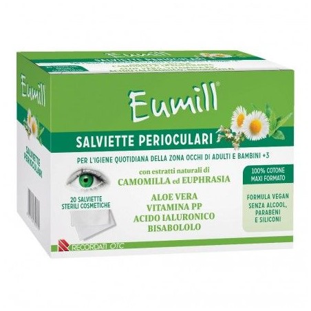 Recordati Eumill Salviette Perioculari 20 Pezzi Recordati - 1