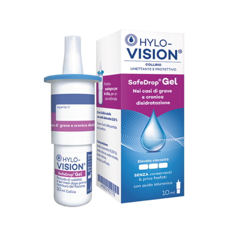 Omnivision Italia Hylovision Safe Drop Gel 0,3% Collirio Umettante E Protettivo 10 Ml Omnivision Italia - 1