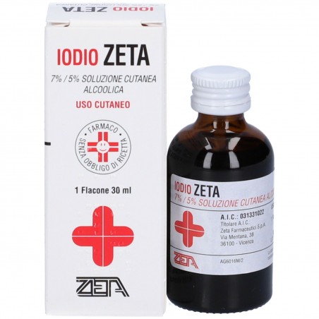 Zeta Farmaceutici Iodio Zeta 7%/5% Soluzione Cutanea Alcolica Zeta Farmaceutici - 1