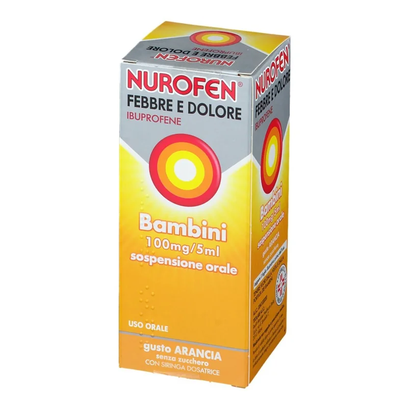 NUROFEN FEBBRE E DOLORE BAMBINI GUSTO ARANCIA 150ML Nurofen - 1