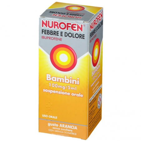 NUROFEN FEBBRE E DOLORE BAMBINI GUSTO ARANCIA 150ML - Farmaci per dolori muscolari e articolari - 042094033 - Nurofen - € 16,50