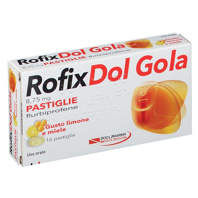 Pool Pharma Rofixdol Gola E Dolore 8,75 Mg Pastiglie Gusto Limone E Miele Pool Pharma - 1