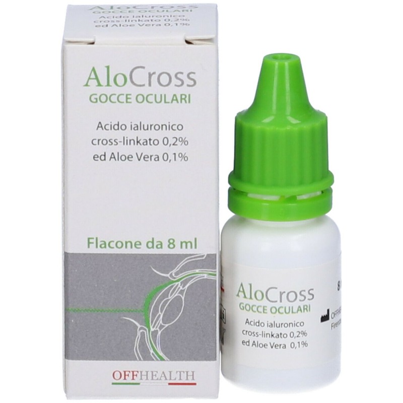 SOLUZIONE OFTALMICA LUBRIFICANTE A BASE DI ACIDO IALURONICOSALE SODICO CROSS LINKATO 0,20% ALOCROSS 15 OFTIOLI 0,35 ML  - 1