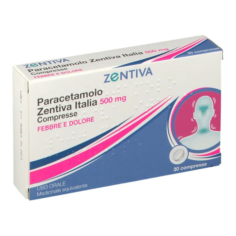 PARACETAMOLO ZENTIVA ITALIA 500MG ZENTIVA 30 COMPRESSE Zentiva Italia - 1